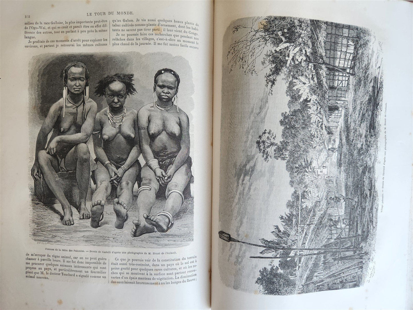 1865 HISTORY of VOYAGES ILLUSTRATED antique Russia Africa New Zealand S. America