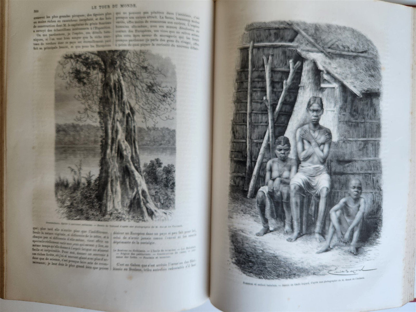 1865 HISTORY of VOYAGES ILLUSTRATED antique Russia Africa New Zealand S. America