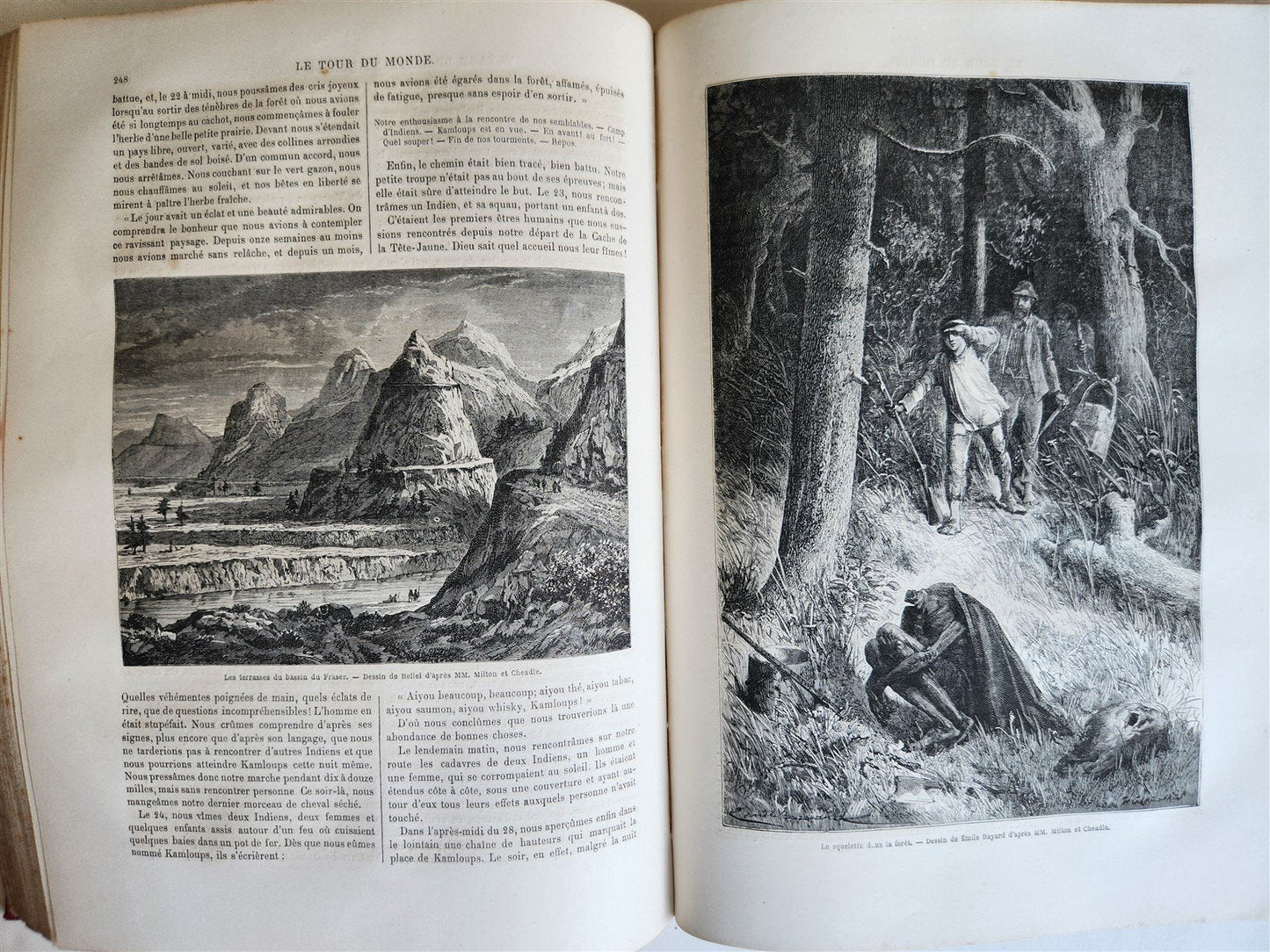 1866 HISTORY of VOYAGES ILLUSTRATED antique JAPAN & SOUTH AMERICA TRAVELS