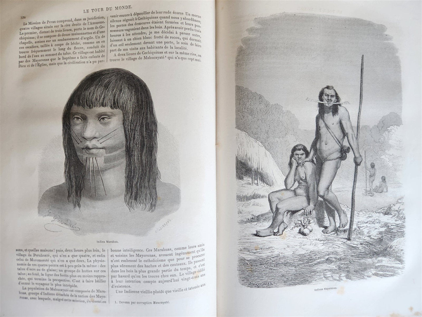 1866 HISTORY of VOYAGES ILLUSTRATED antique JAPAN & SOUTH AMERICA TRAVELS