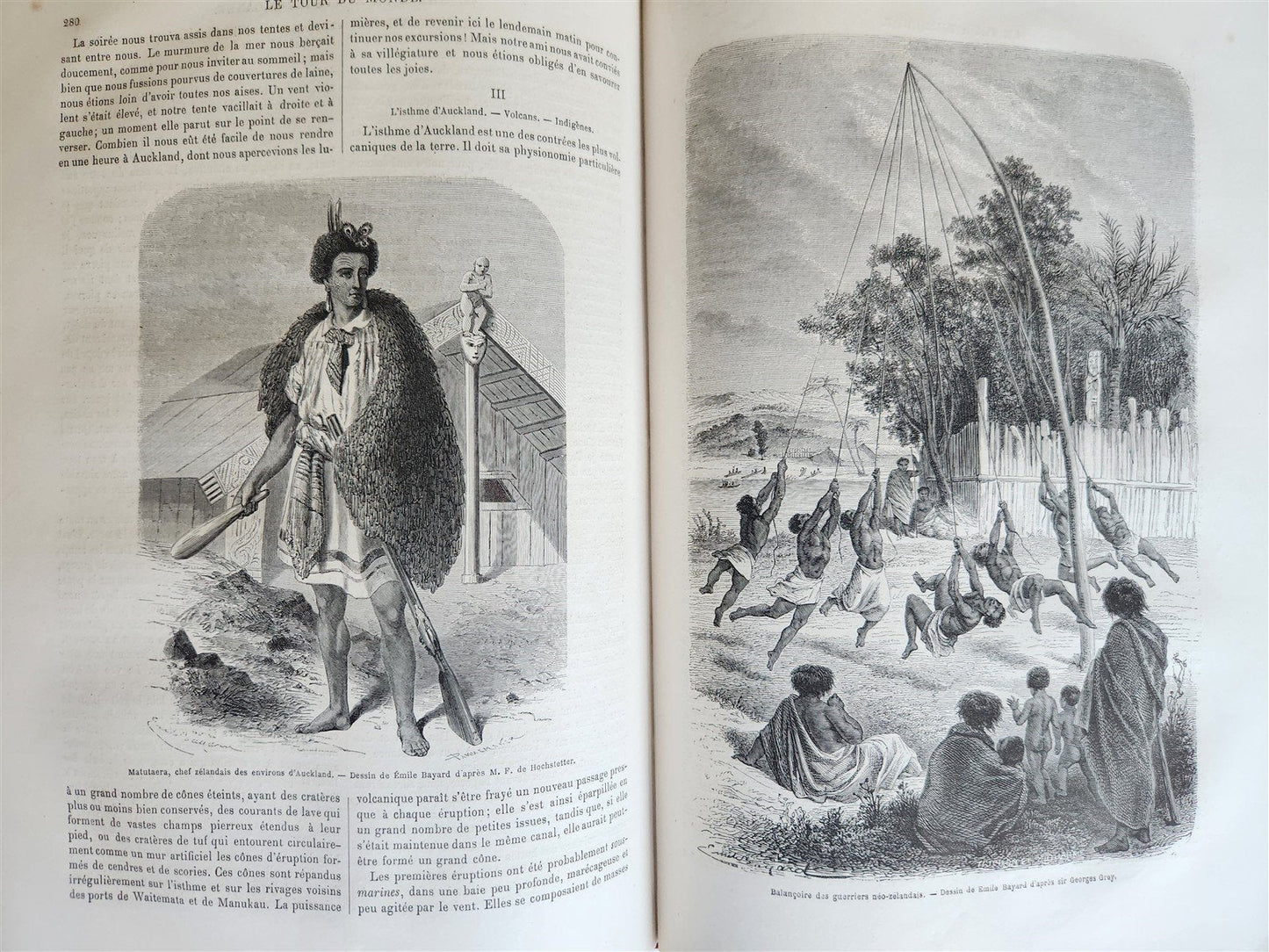 1865 HISTORY of VOYAGES ILLUSTRATED antique RUSSIA AFRICA NEW ZEALAND S. AMERICA