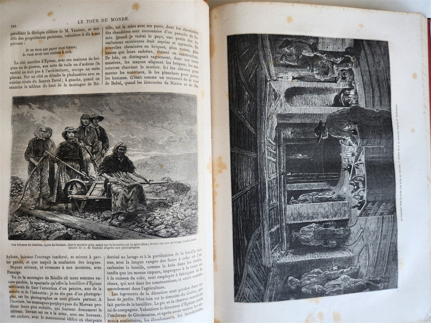 1867 HISTORY of VOYAGES ILLUSTRATED antique AFRICA and SOUTH AMERICA TRAVELS