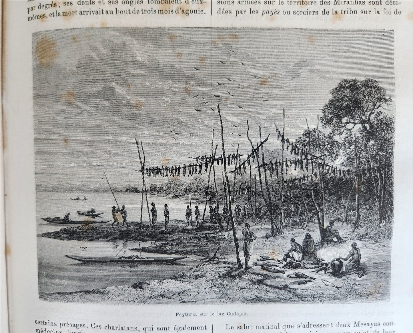 1867 HISTORY of VOYAGES ILLUSTRATED antique AFRICA and SOUTH AMERICA TRAVELS
