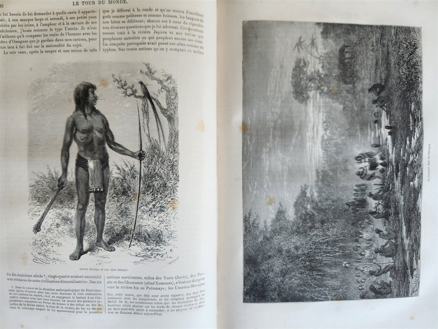 1867 HISTORY of VOYAGES ILLUSTRATED antique AFRICA and SOUTH AMERICA TRAVELS