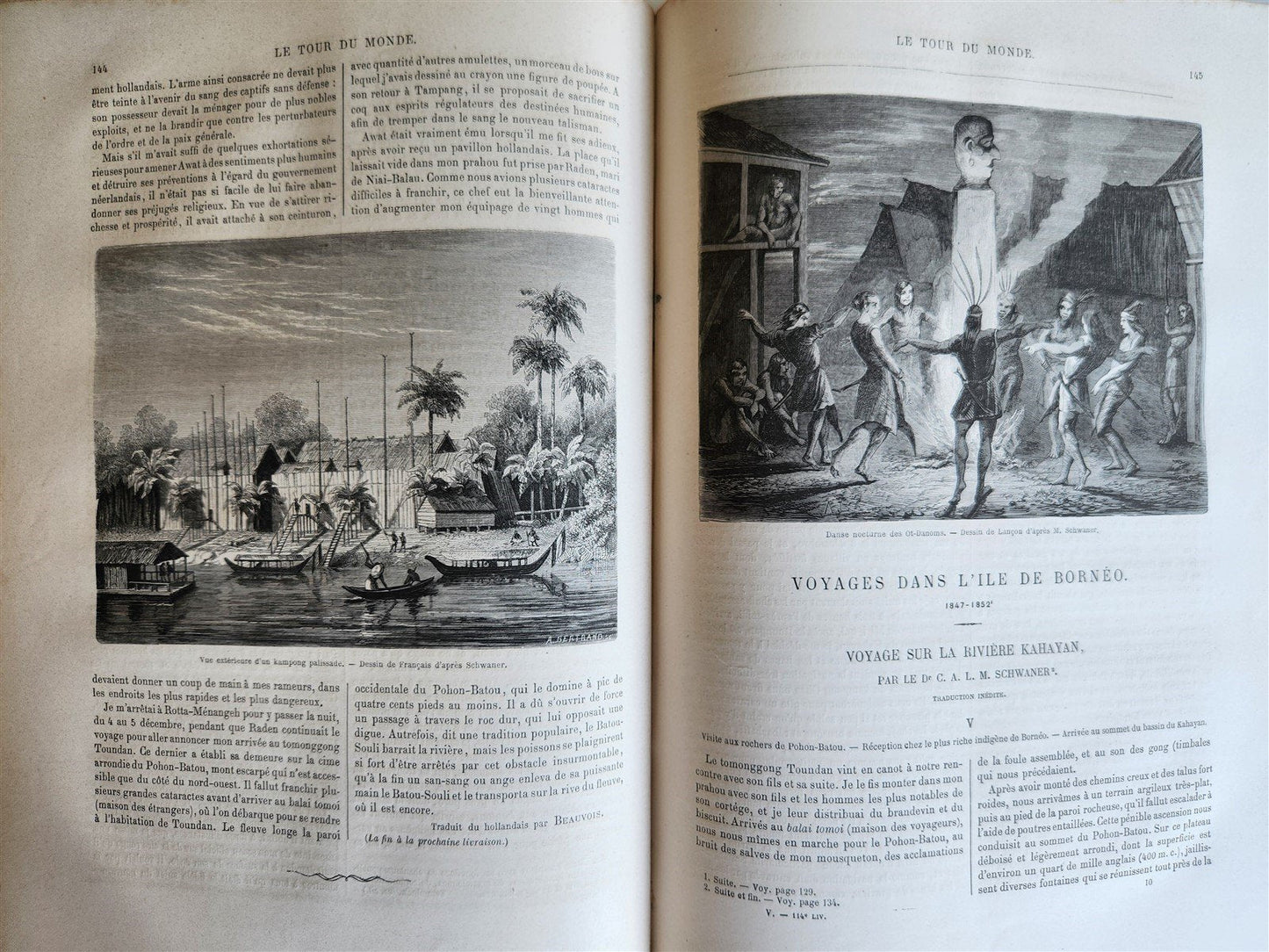 1862 HISTORY of VOYAGES ILLUSTRATED antique NORTH AMERICA CALIFORNIA BORNEO