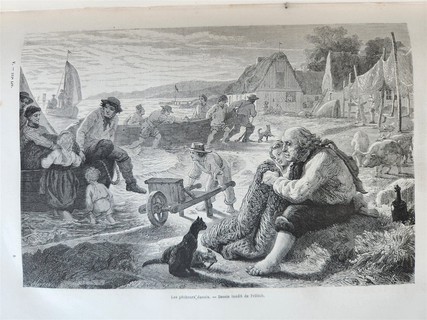 1862 HISTORY of VOYAGES ILLUSTRATED antique NORTH AMERICA CALIFORNIA BORNEO