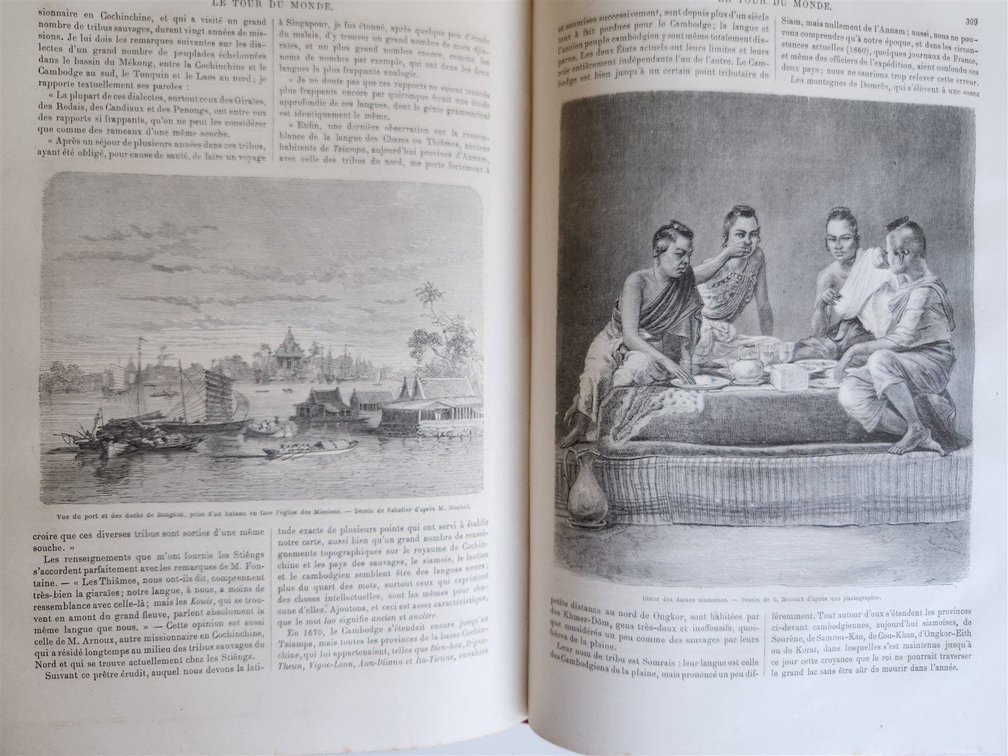 1863 HISTORY of VOYAGES ILLUSTRATED antique SIAM UNITED STATES INDIA TURKEY