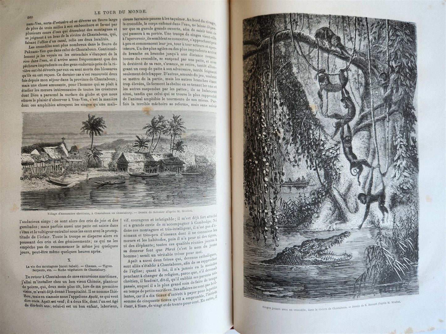 1863 HISTORY of VOYAGES ILLUSTRATED antique SIAM UNITED STATES INDIA TURKEY