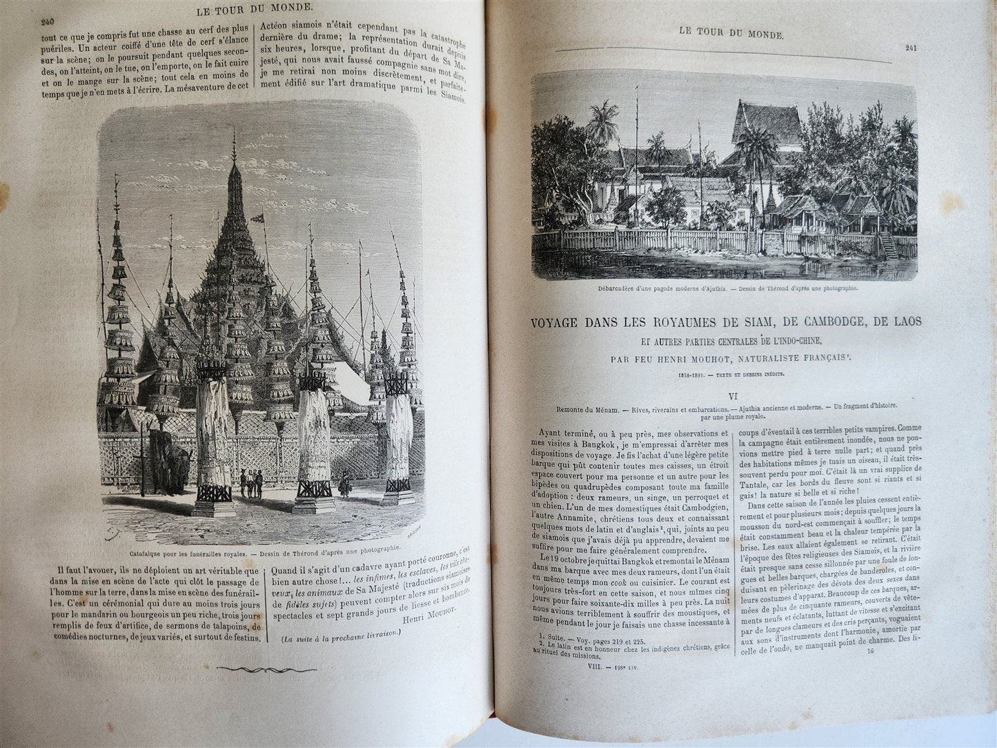 1863 HISTORY of VOYAGES ILLUSTRATED antique SIAM UNITED STATES INDIA TURKEY
