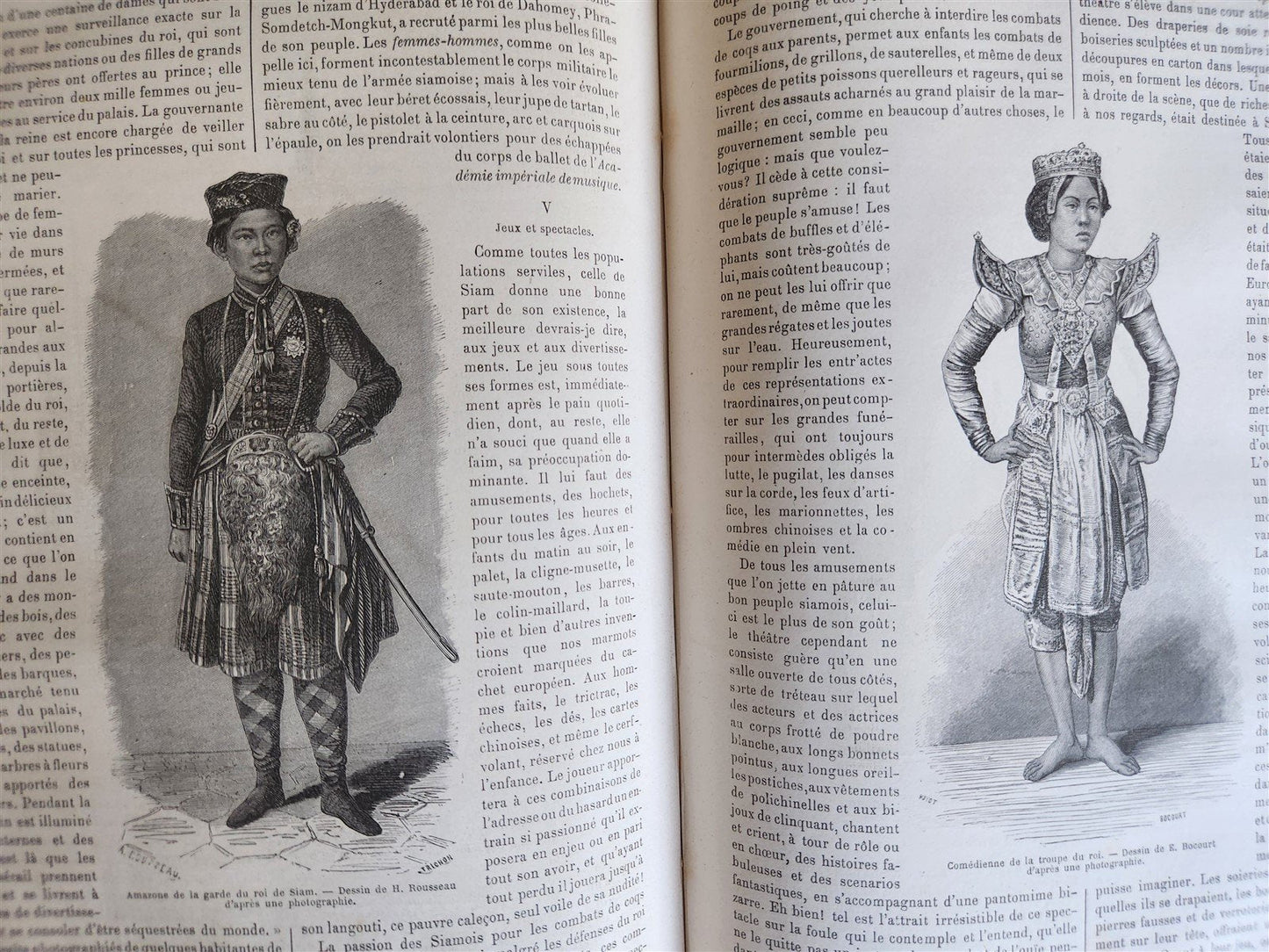 1863 HISTORY of VOYAGES ILLUSTRATED antique SIAM UNITED STATES INDIA TURKEY