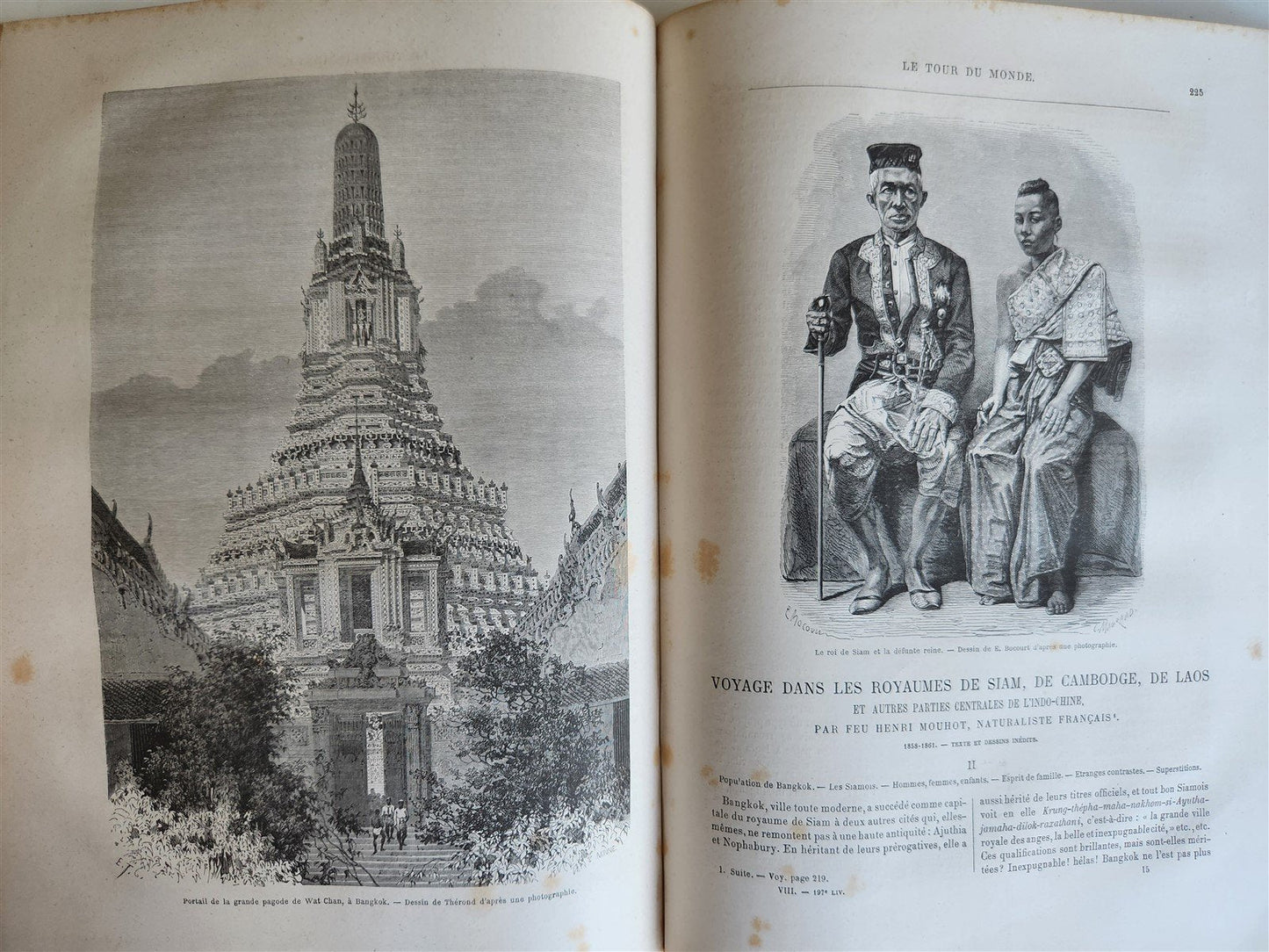 1863 HISTORY of VOYAGES ILLUSTRATED antique SIAM UNITED STATES INDIA TURKEY
