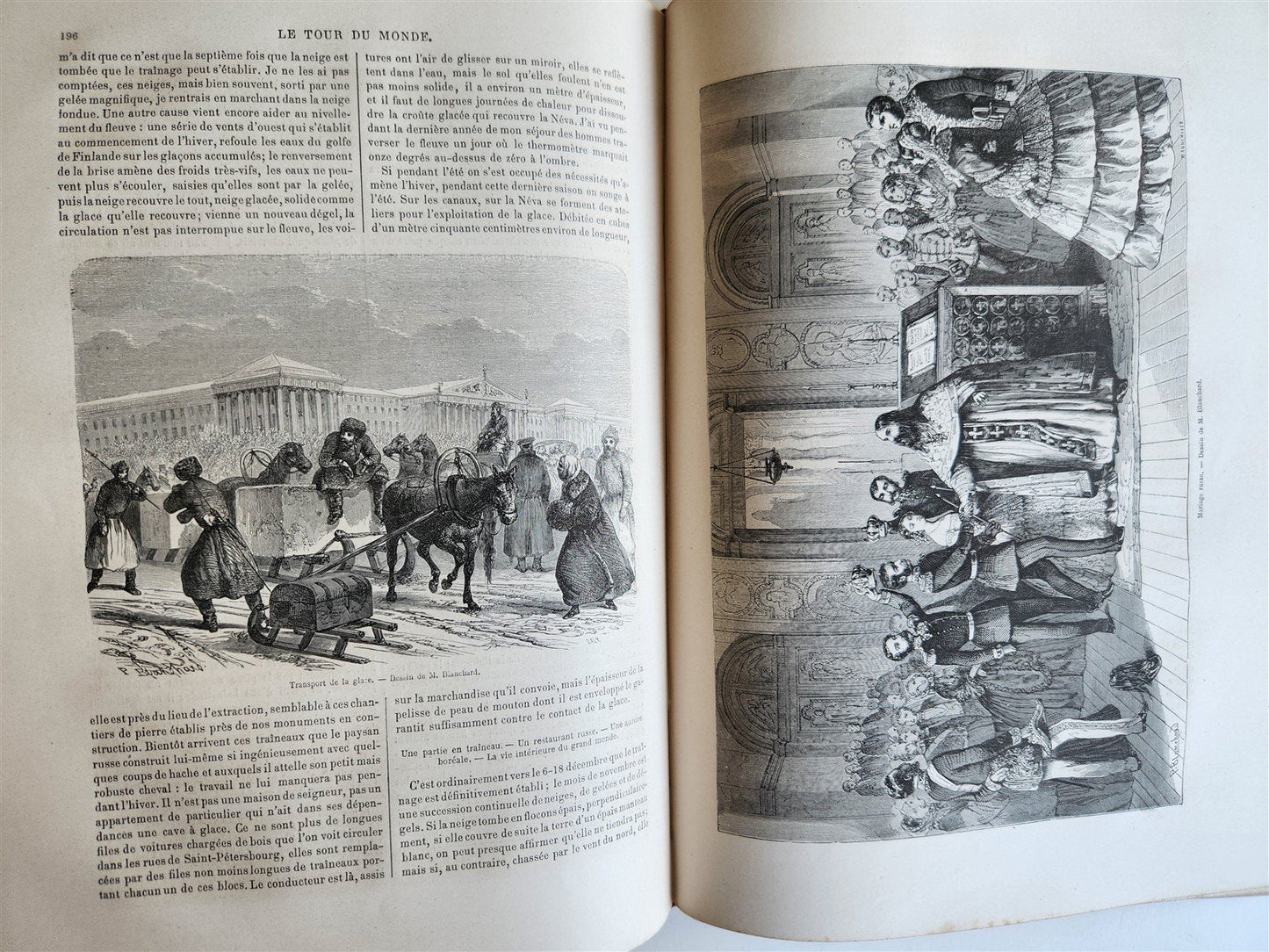 1861 HISTORY of VOYAGES ILLUSTRATED antique USA CANADA SENEGAL AUSTRALIA TRAVELS