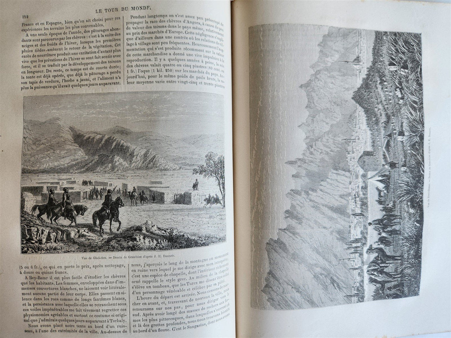 1861 HISTORY of VOYAGES ILLUSTRATED antique USA CANADA SENEGAL AUSTRALIA TRAVELS