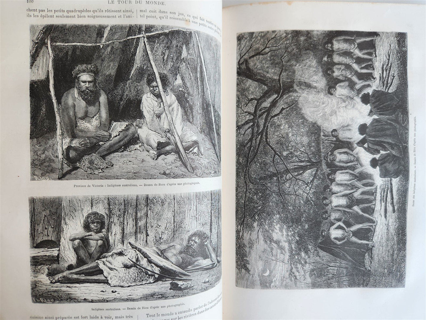 1861 HISTORY of VOYAGES ILLUSTRATED antique USA CANADA SENEGAL AUSTRALIA TRAVELS