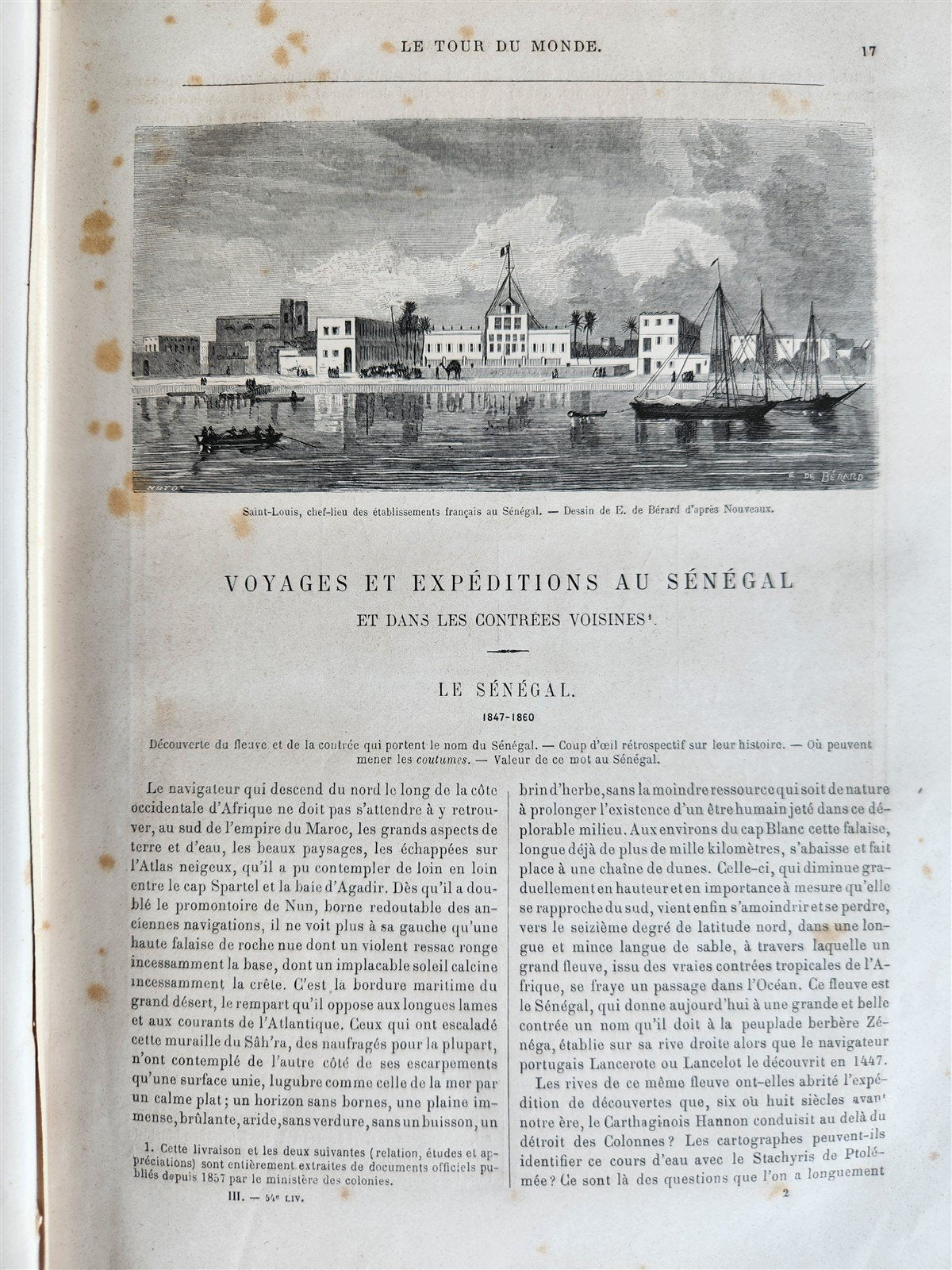 1861 HISTORY of VOYAGES ILLUSTRATED antique USA CANADA SENEGAL AUSTRALIA TRAVELS