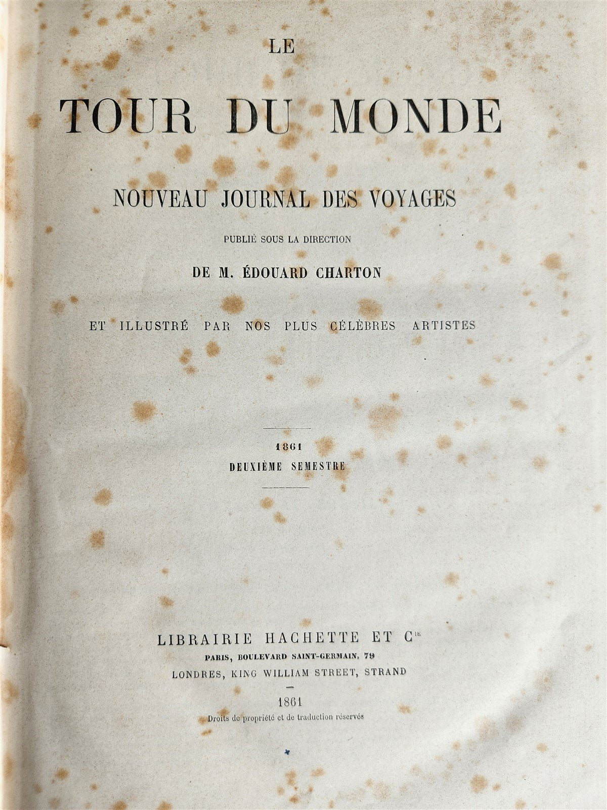 1861 HISTORY VOYAGES ILLUSTRATED antique CENTRAL ASIA AFGHANISTAN BRAZIL RUSSIA