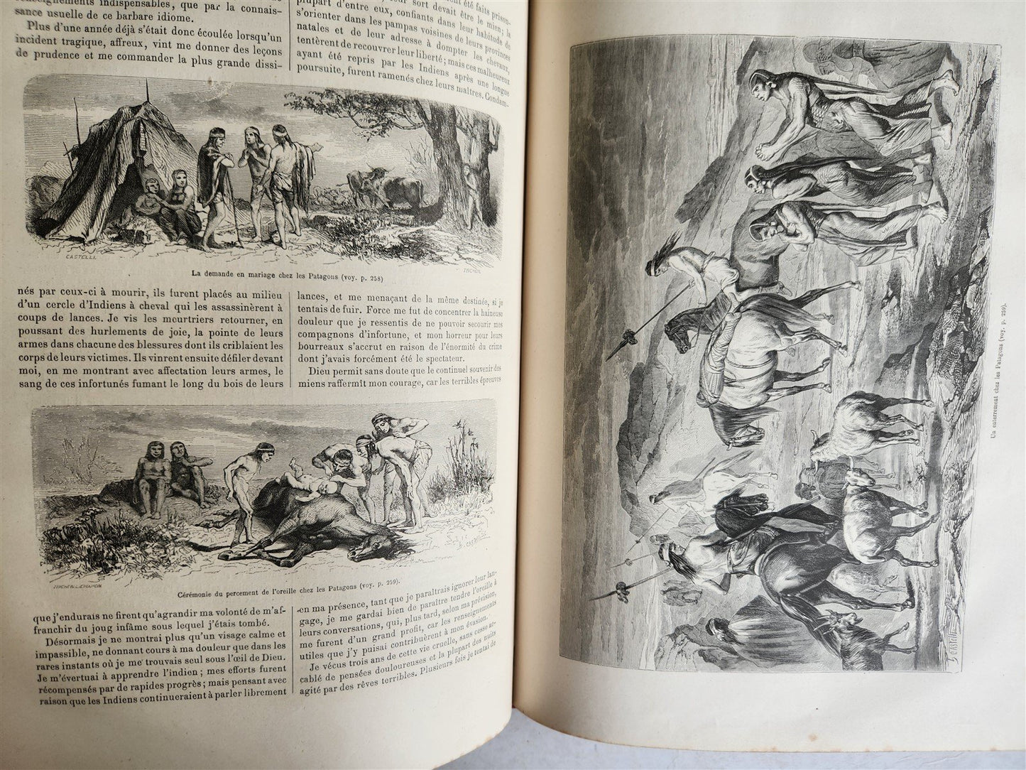 1861 HISTORY VOYAGES ILLUSTRATED antique CENTRAL ASIA AFGHANISTAN BRAZIL RUSSIA