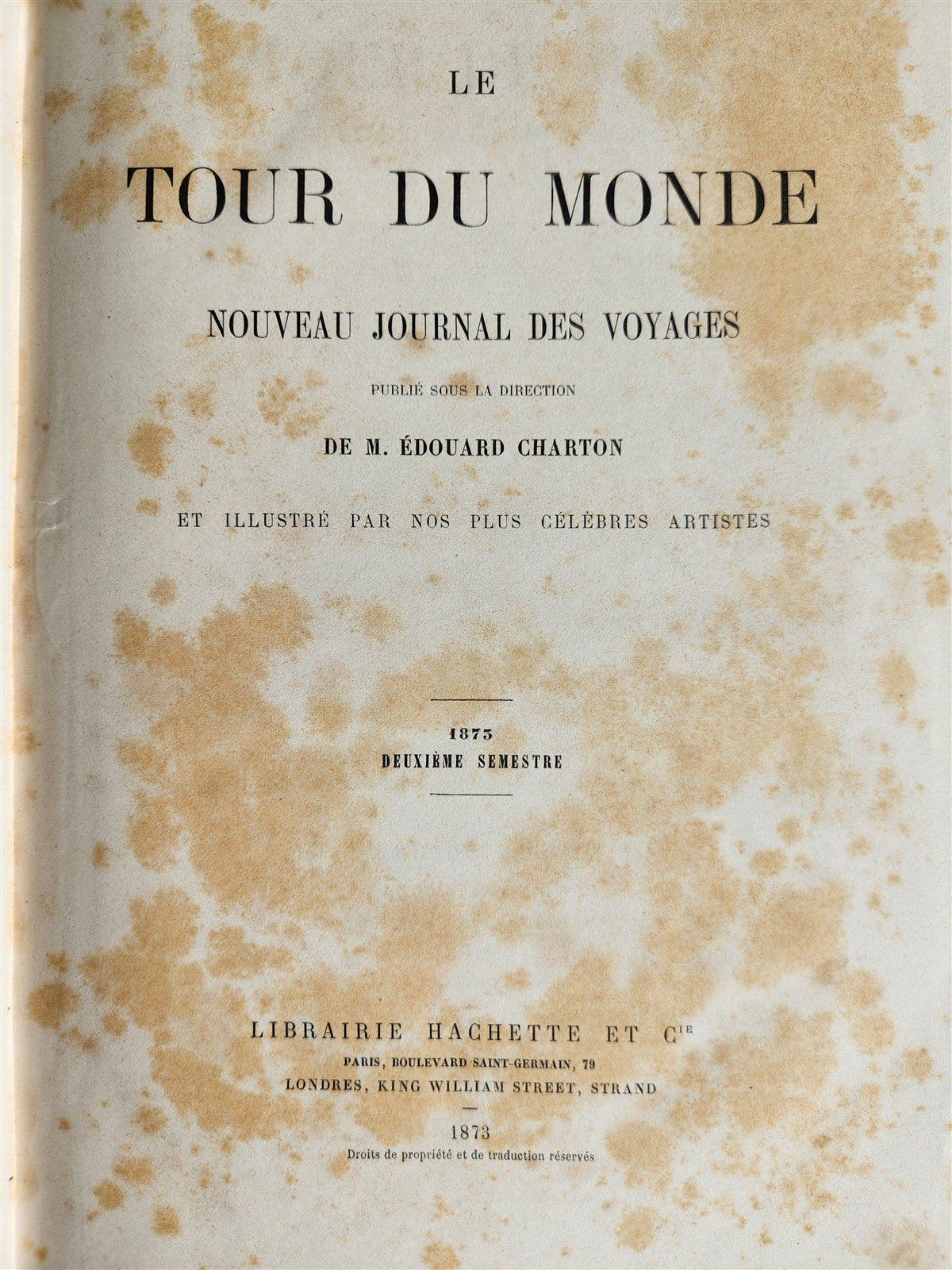 1875 HISTORY of VOYAGES ILLUSTRATED antique HAWAII INDIA AFRICA GREENLAND ITALY