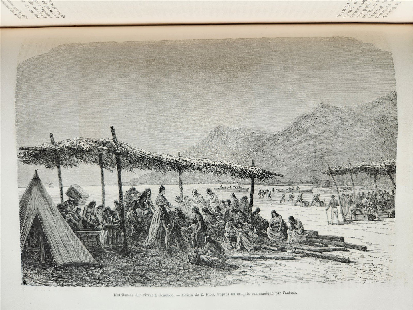 1875 HISTORY of VOYAGES ILLUSTRATED antique HAWAII INDIA AFRICA GREENLAND ITALY