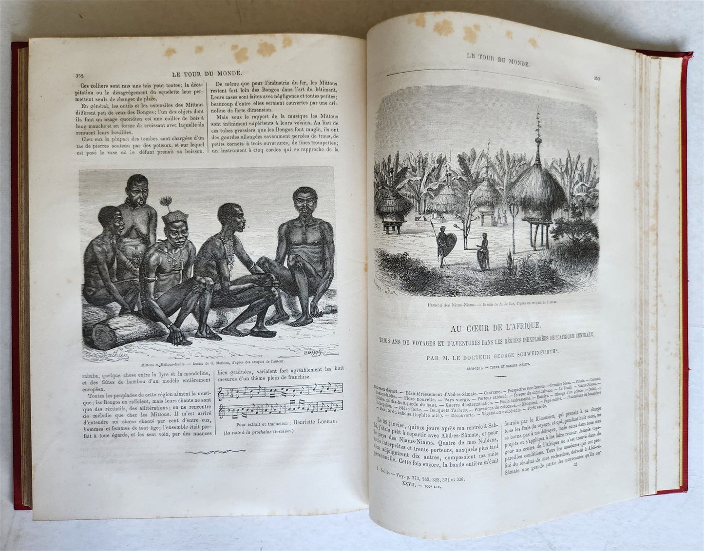 1874 HISTORY of VOYAGES ILLUSTRATED antique SOUTH AMERICA USA GREENLAND AFRICA