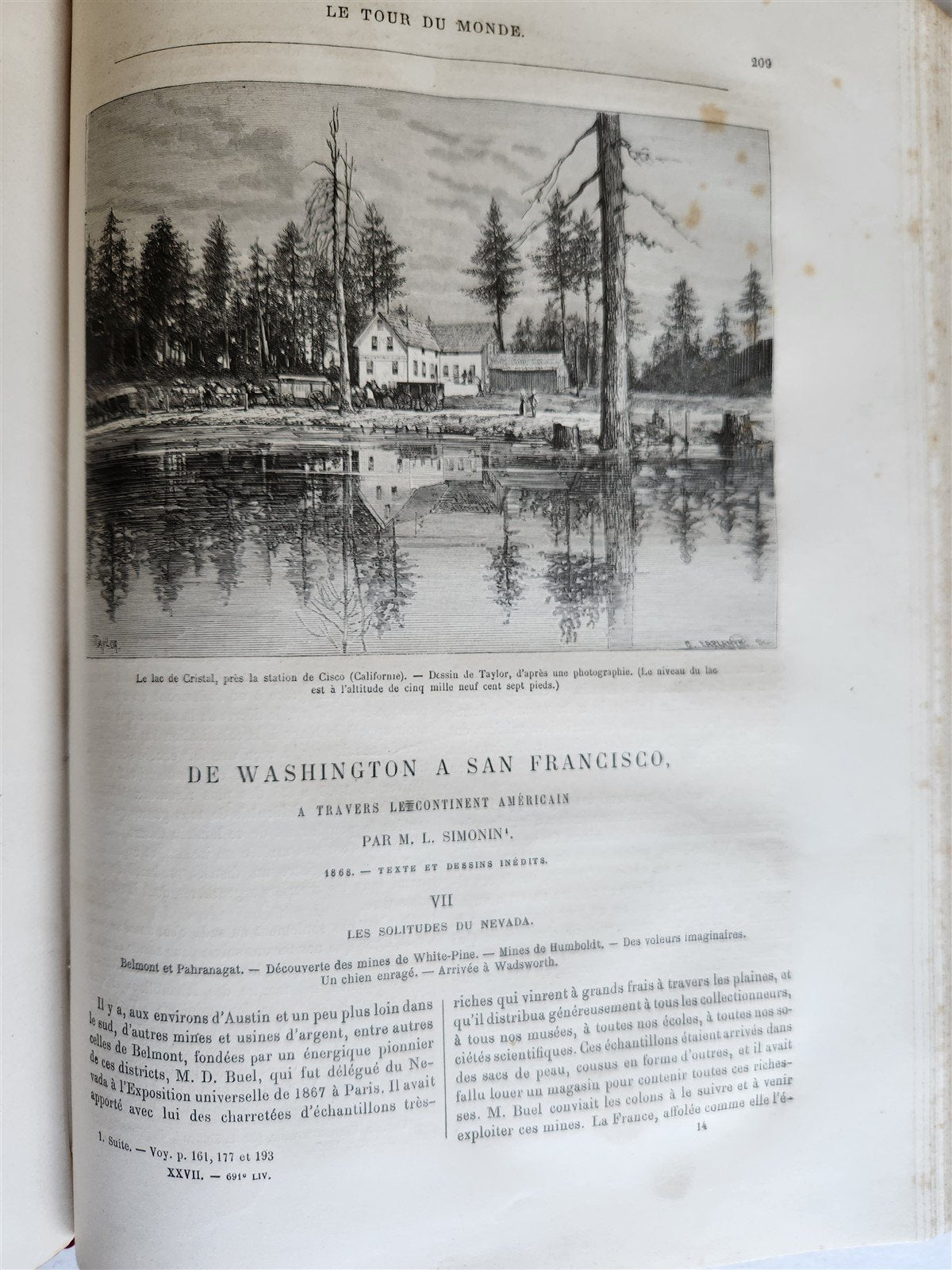 1874 HISTORY of VOYAGES ILLUSTRATED antique SOUTH AMERICA USA GREENLAND AFRICA