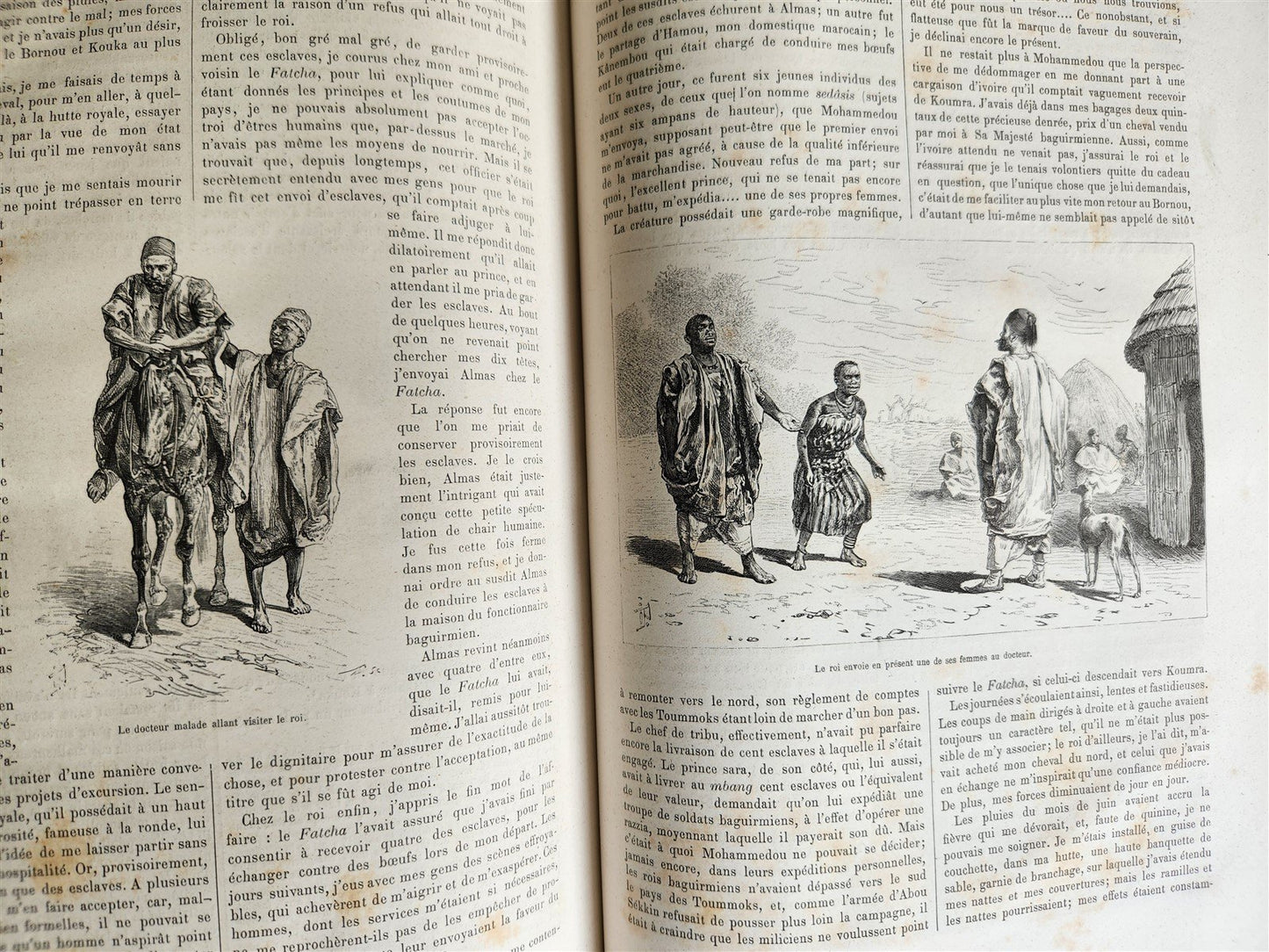 1880 HISTORY of VOYAGES ILLUSTRATED antique S. AMERICA ALGERIA SUMATRA AFRICA