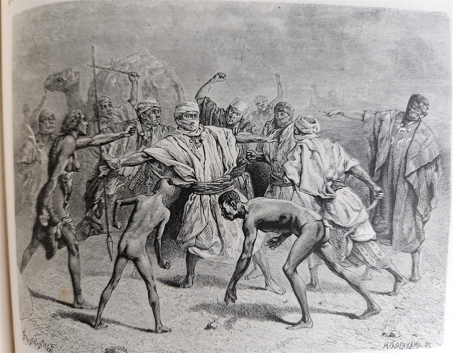 1880 HISTORY of VOYAGES ILLUSTRATED antique S. AMERICA ALGERIA SUMATRA AFRICA