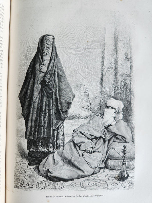 1880 HISTORY of VOYAGES ILLUSTRATED antique SYRIA AUSTRALIA LAOS VIETNAM PANAMA