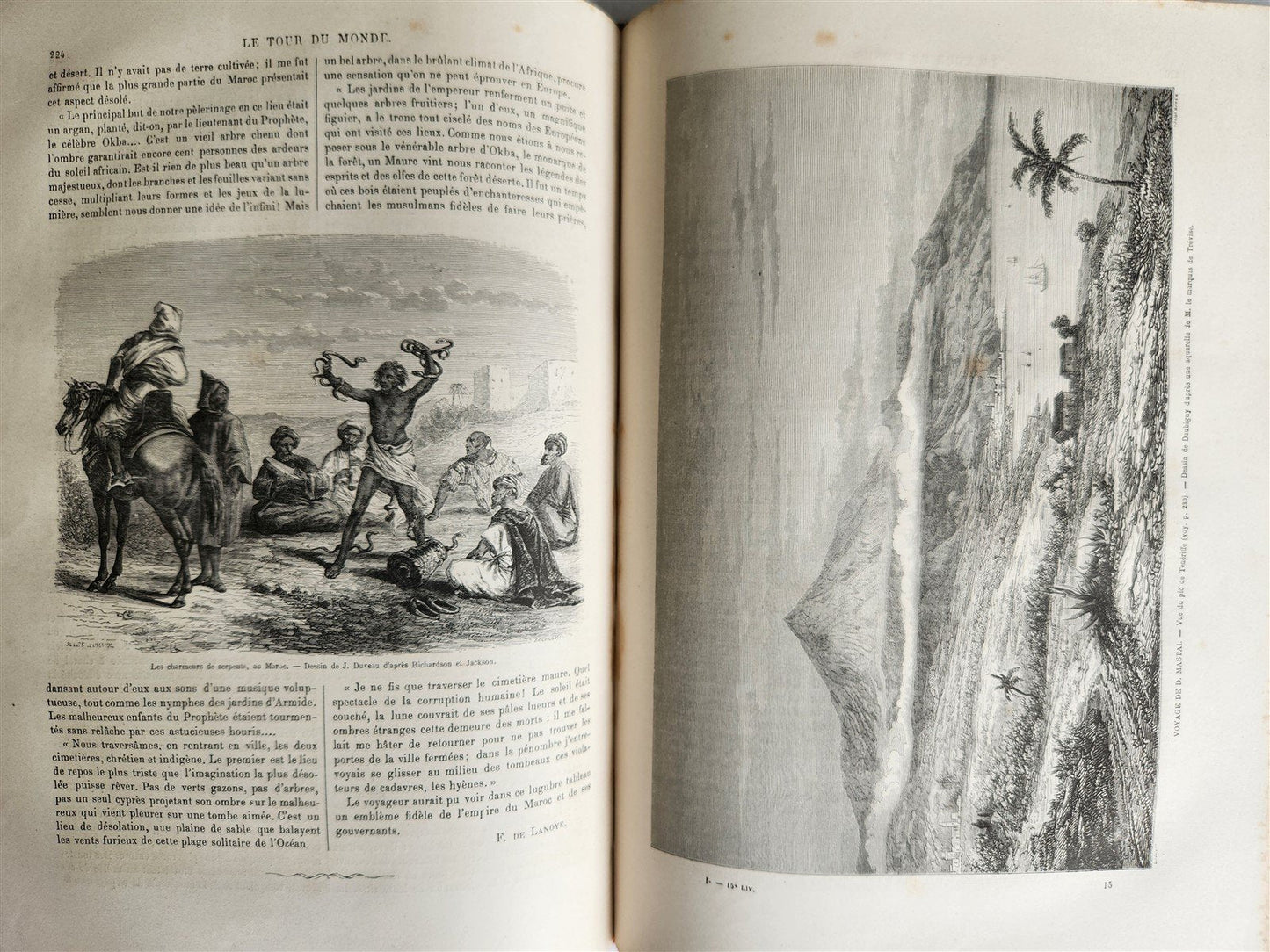 1860 HISTORY VOYAGES ILLUSTRATED antique AFRICA JAPAN USA NORTH POLE CAUCASUS