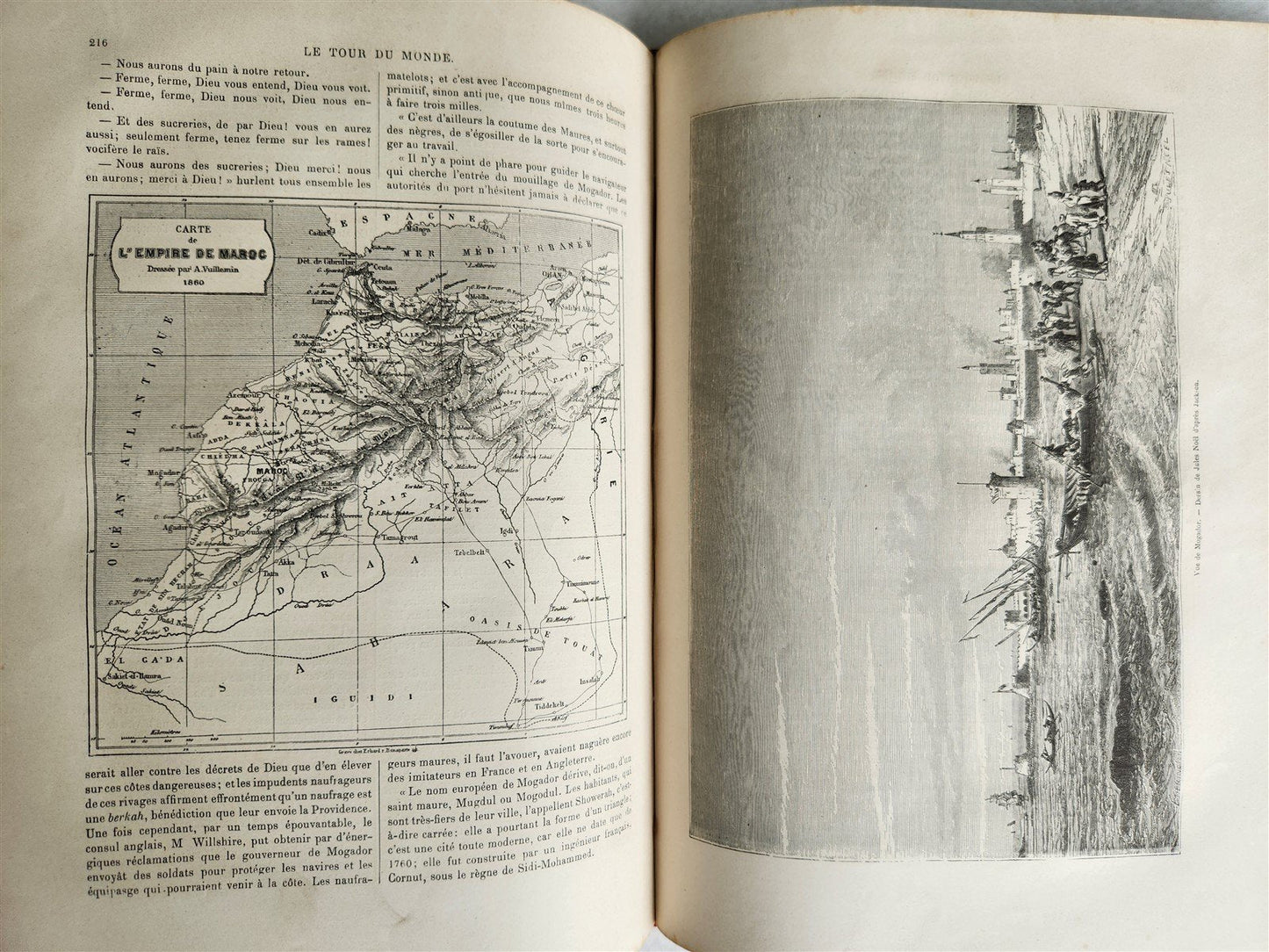 1860 HISTORY VOYAGES ILLUSTRATED antique AFRICA JAPAN USA NORTH POLE CAUCASUS