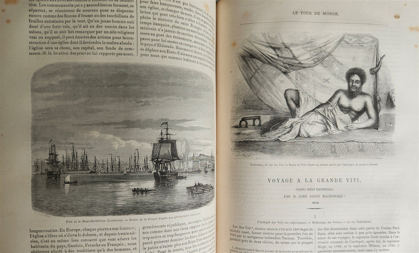 1860 HISTORY VOYAGES ILLUSTRATED antique AFRICA JAPAN USA NORTH POLE CAUCASUS