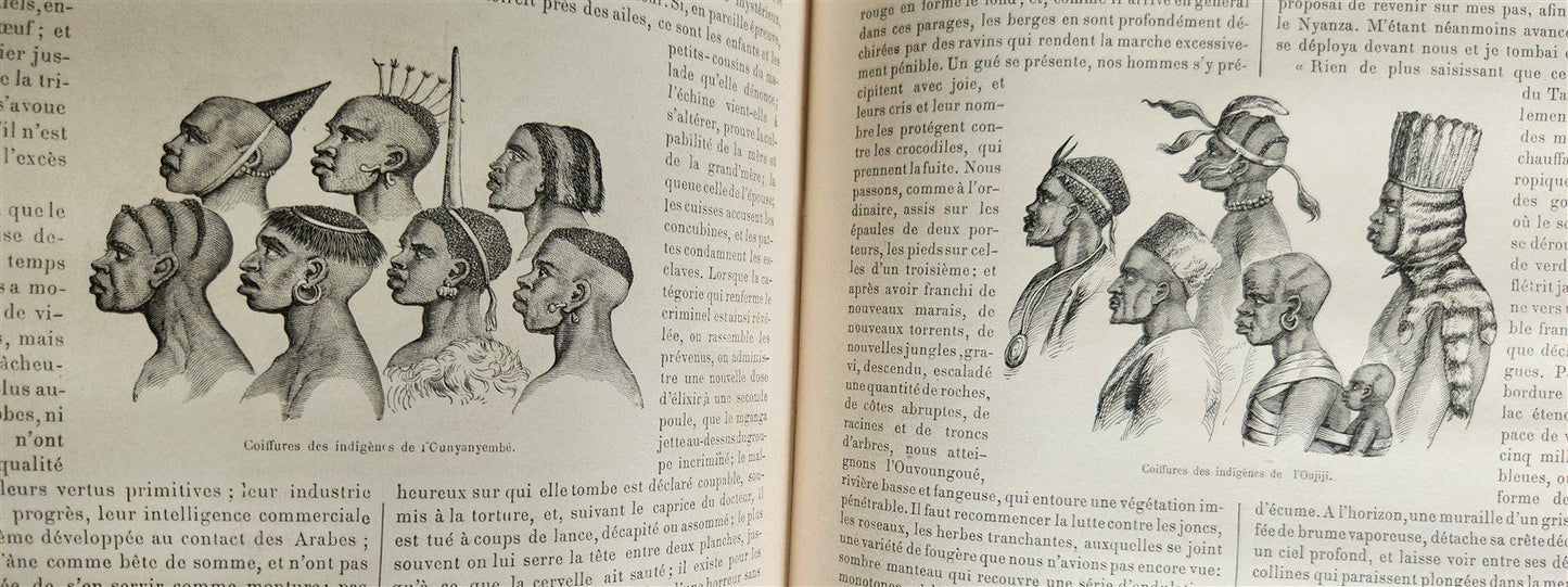 1860 HISTORY VOYAGES ILLUSTRATED antique AFRICA CUBA AUSTRALIA YAKUTSK RUSSIA