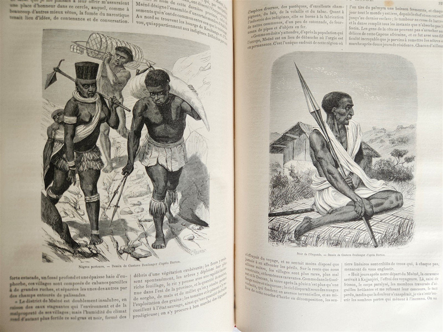 1860 HISTORY VOYAGES ILLUSTRATED antique AFRICA CUBA AUSTRALIA YAKUTSK RUSSIA