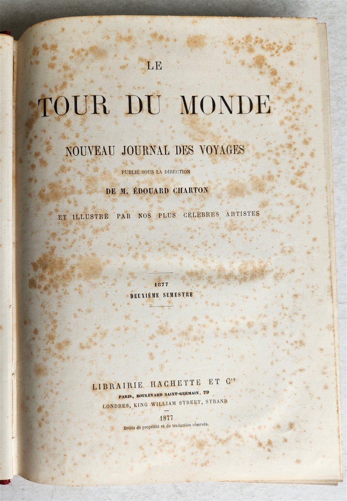 1877 HISTORY VOYAGES ILLUSTRATED antique COLOMBIA AFRICA MONGOLIA VIETNAM