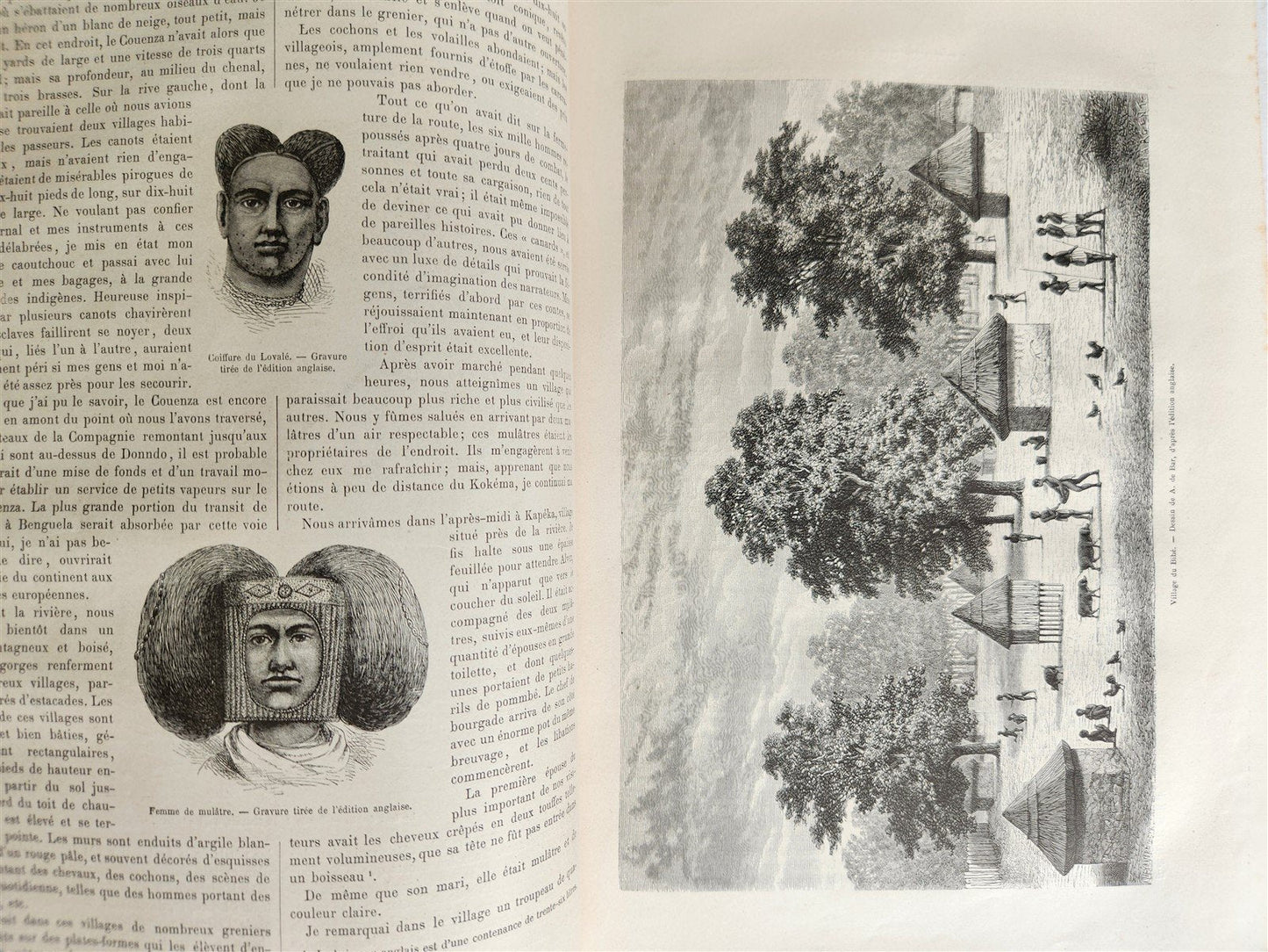 1877 HISTORY VOYAGES ILLUSTRATED antique COLOMBIA AFRICA MONGOLIA VIETNAM