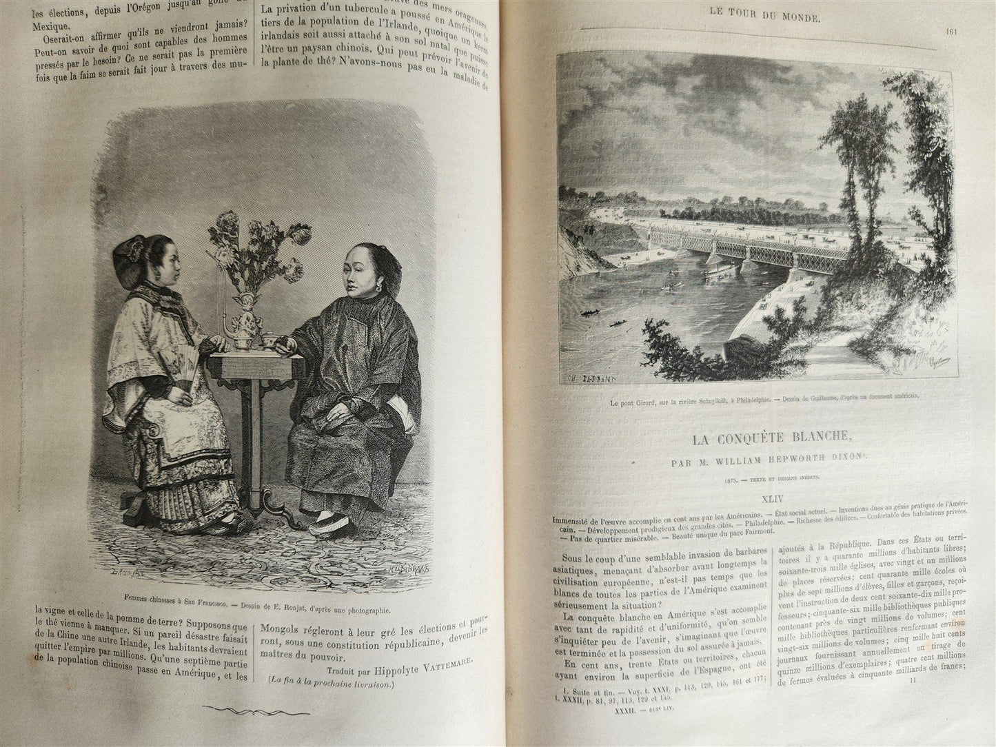 1876 HISTORY of VOYAGES ILLUSTRATED antique USA FRANZ JOSEPH LAND RUSSIA GREECE