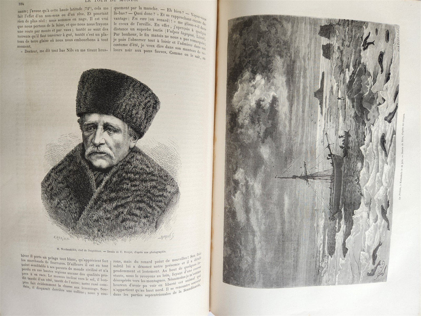 1877 HISTORY of VOYAGES ILLUSTRATED antique AFRICA JAPAN PERU RUSSIA NORTH POLE