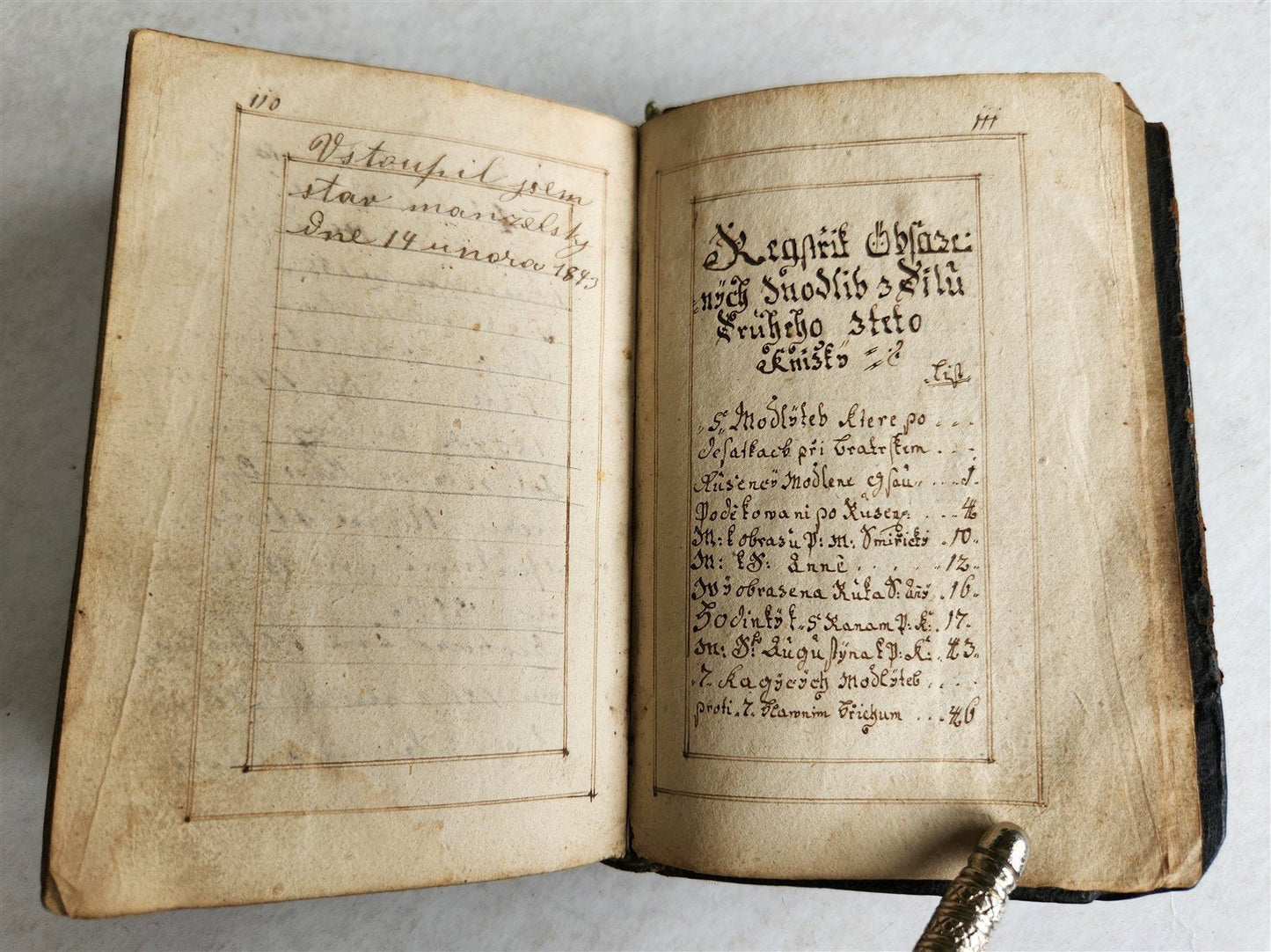 1830 CROATIAN RELIGIOUS MANUSCRIPT antique UNIQUE