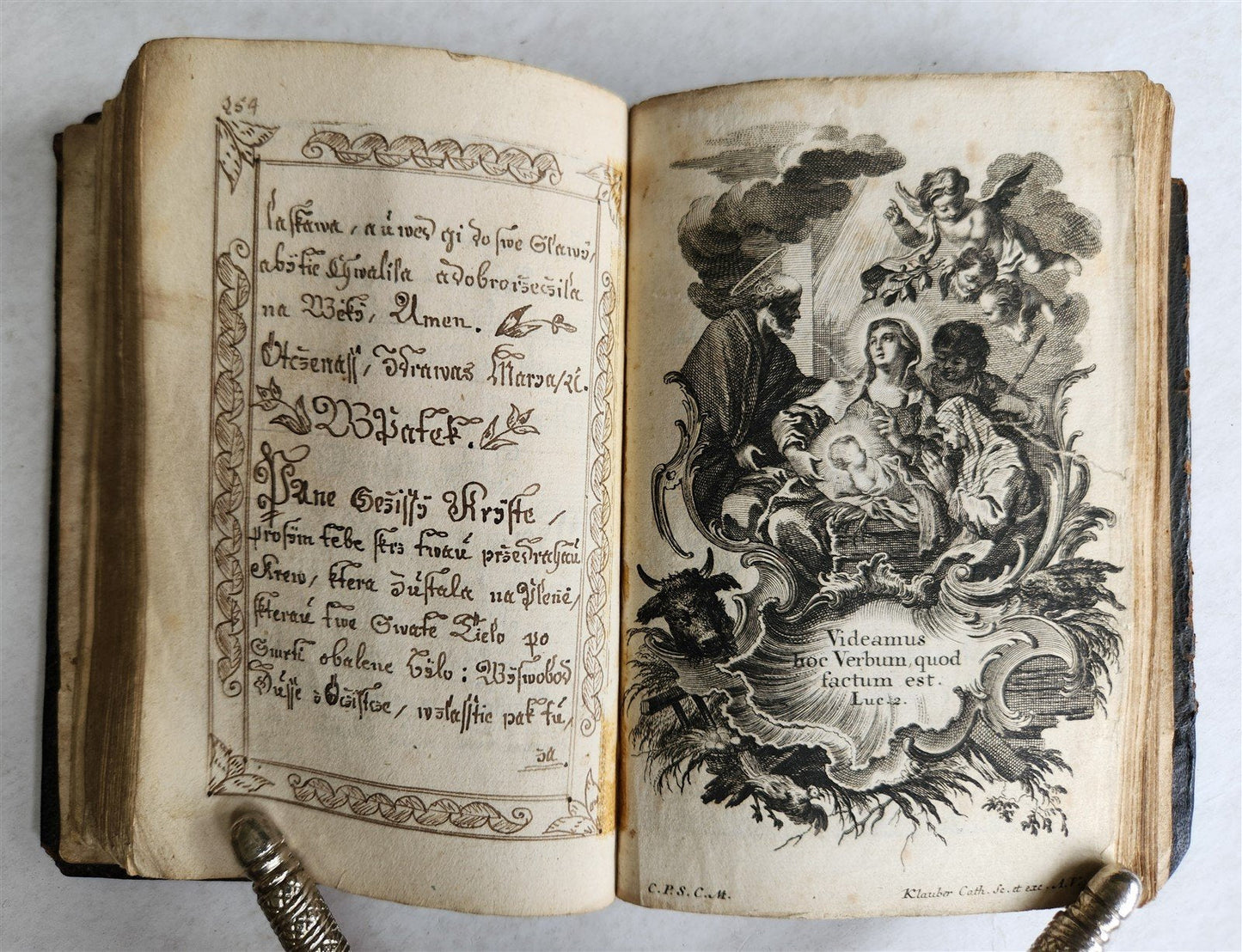 1830 CROATIAN RELIGIOUS MANUSCRIPT antique UNIQUE