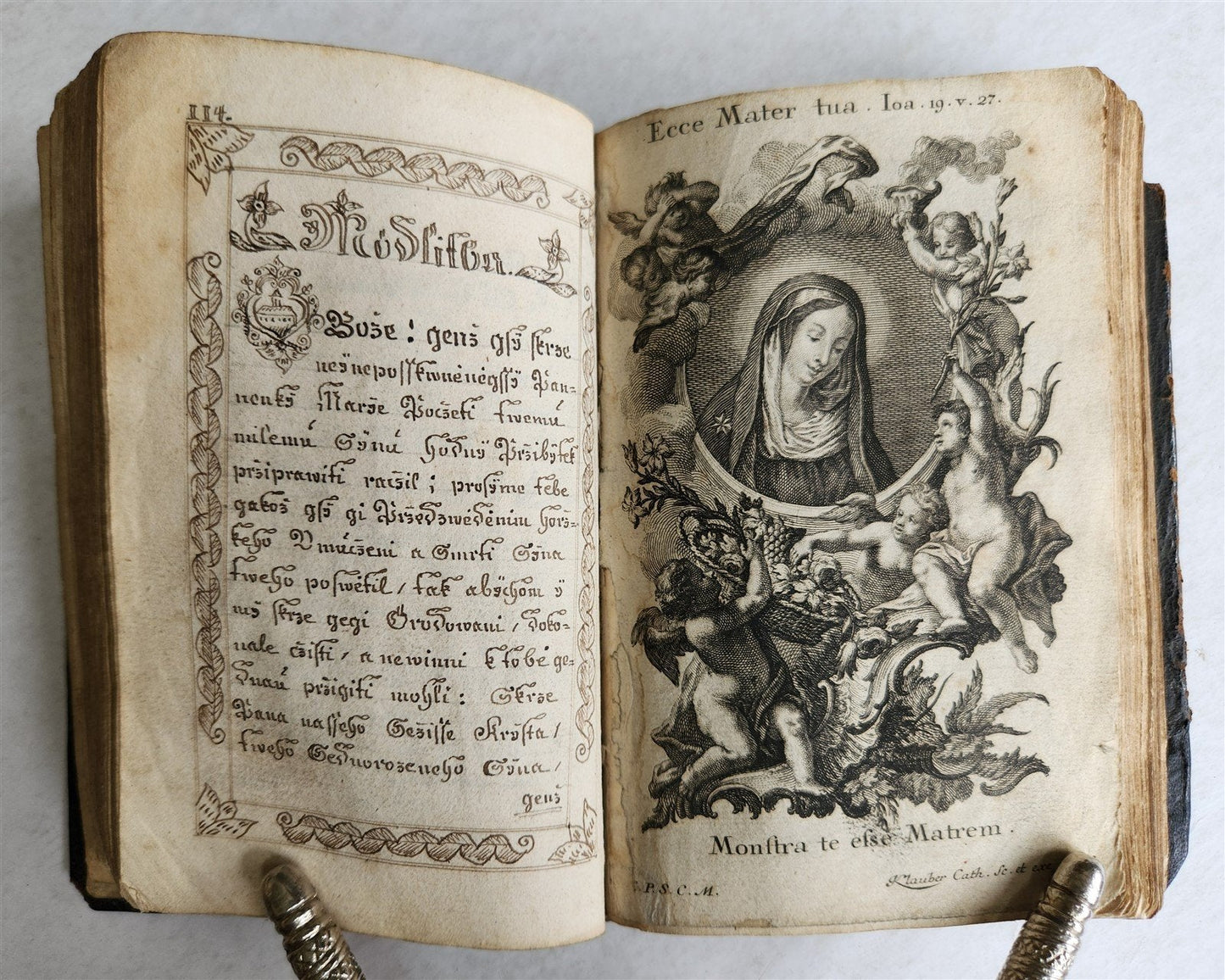 1830 CROATIAN RELIGIOUS MANUSCRIPT antique UNIQUE