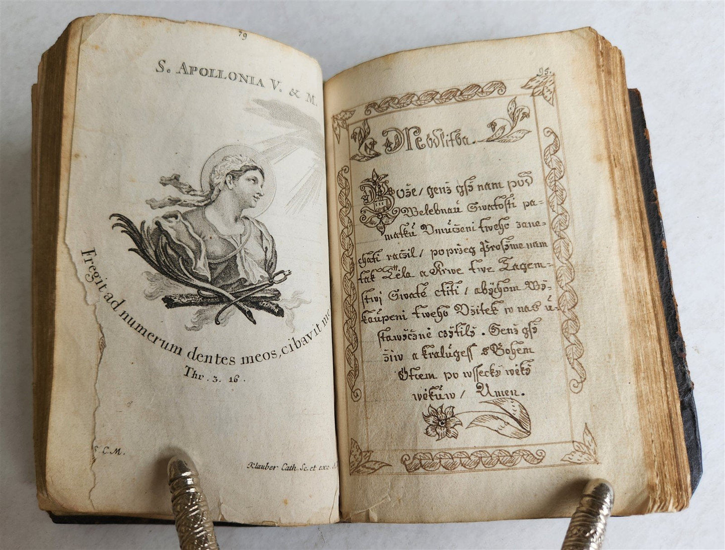 1830 CROATIAN RELIGIOUS MANUSCRIPT antique UNIQUE