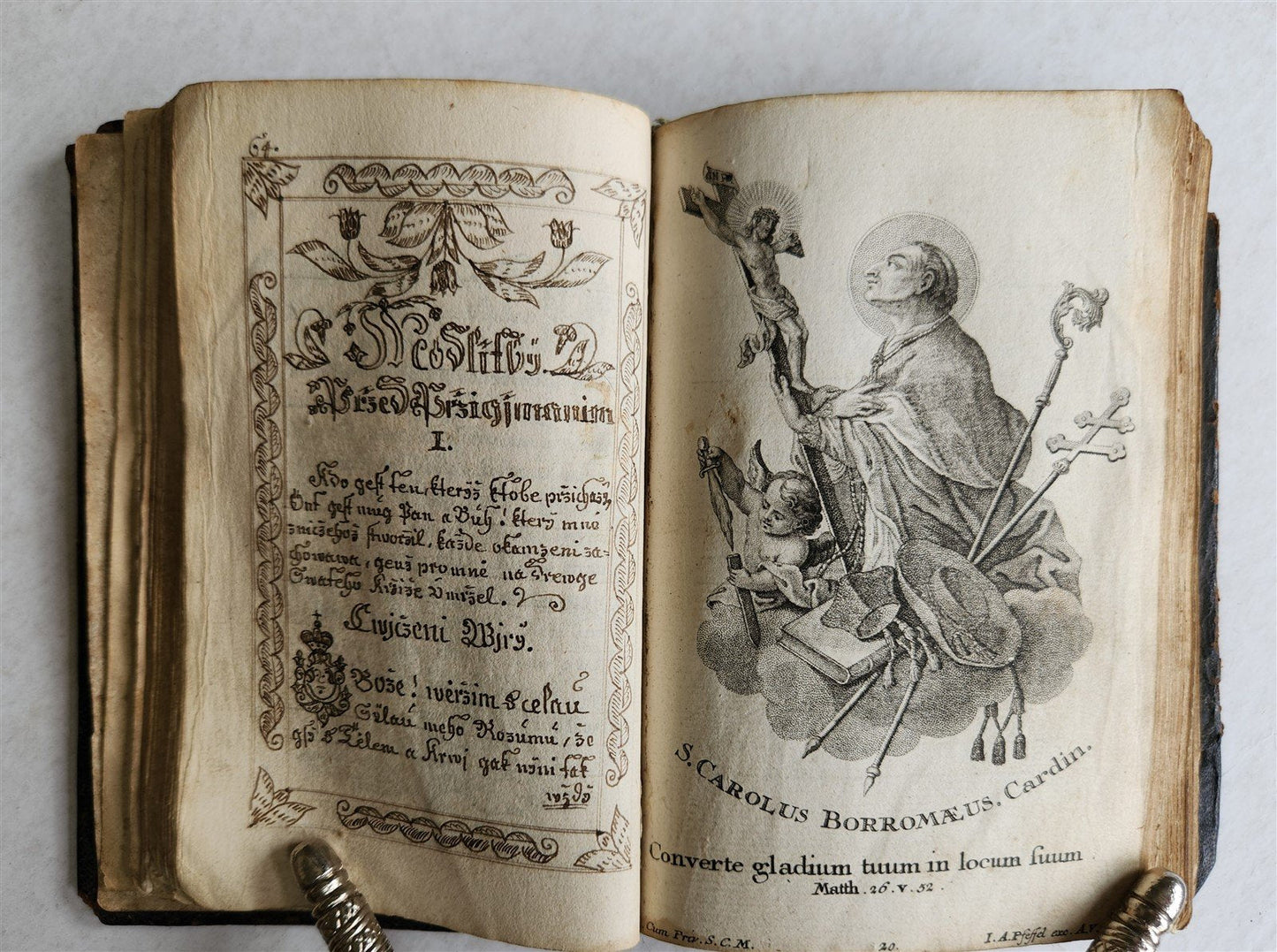 1830 CROATIAN RELIGIOUS MANUSCRIPT antique UNIQUE