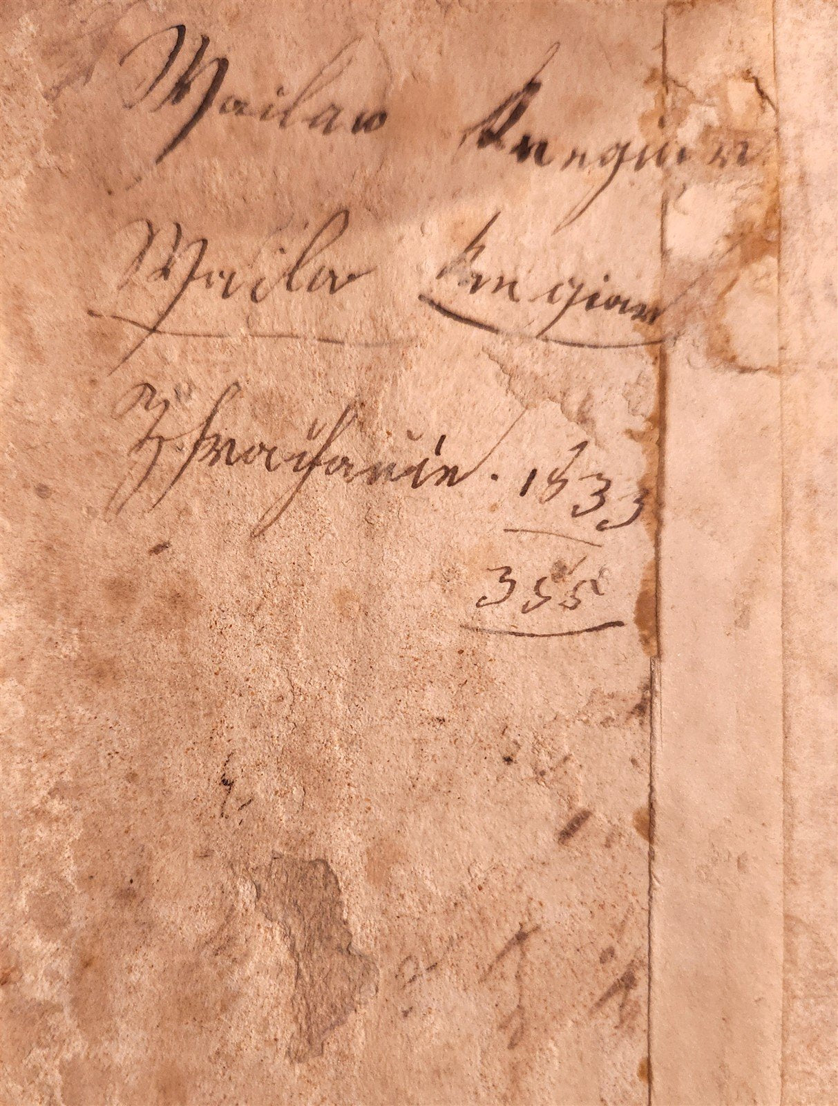 1830 CROATIAN RELIGIOUS MANUSCRIPT antique UNIQUE