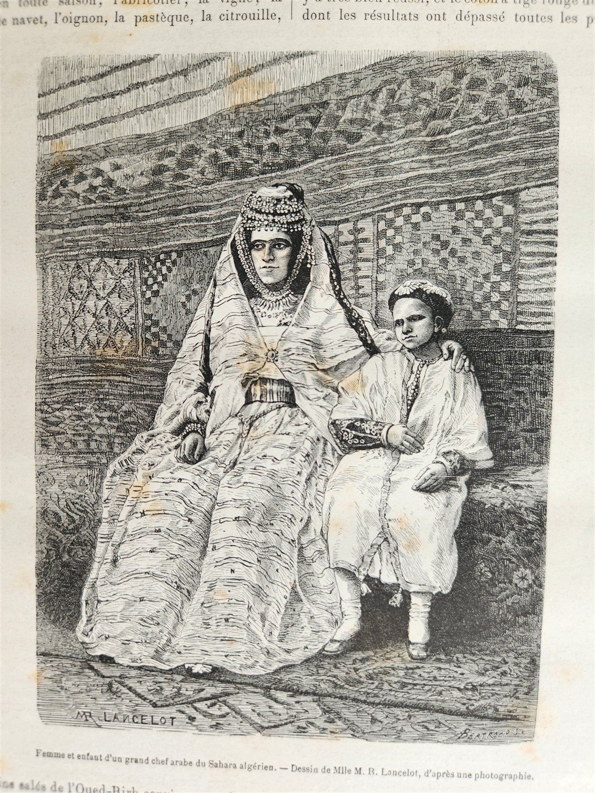 1881 HISTORY of VOYAGES ILLUSTRATED antique AFRICA USA MEXICO SYRIA GREECE