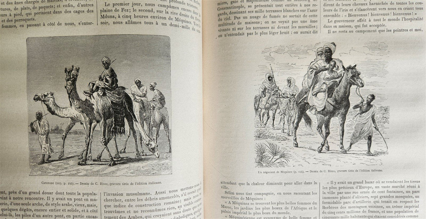 1879 HISTORY VOYAGES ILLUSTRATED antique INDO-CHINA S.AMERICA HAITI RUSSIA SYRIA