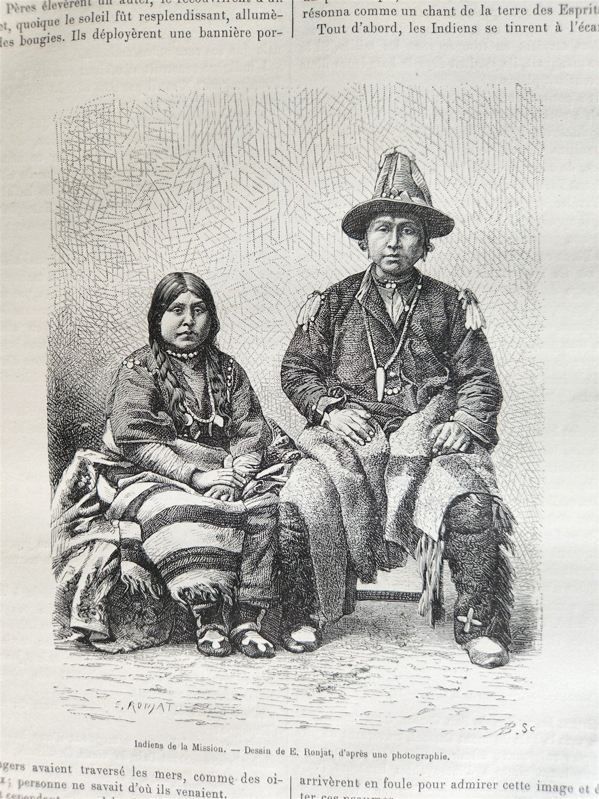 1876 HISTORY VOYAGES ILLUSTRATED antique USA CHINA AFRICA TAHITI TURKEY ARMENIA