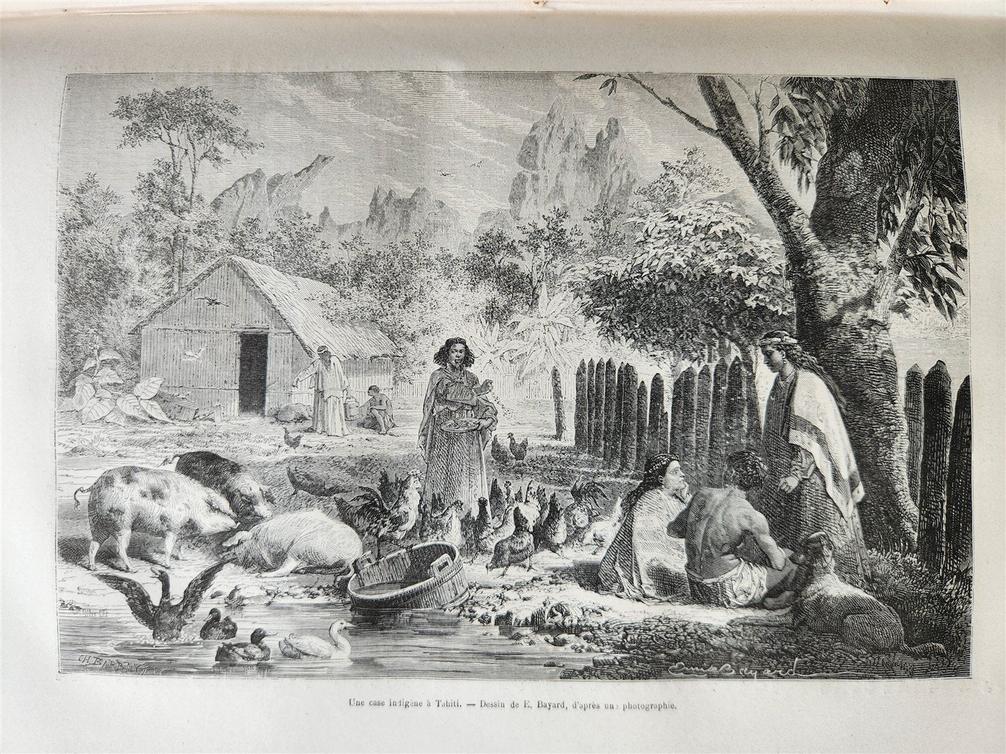 1876 HISTORY VOYAGES ILLUSTRATED antique USA CHINA AFRICA TAHITI TURKEY ARMENIA