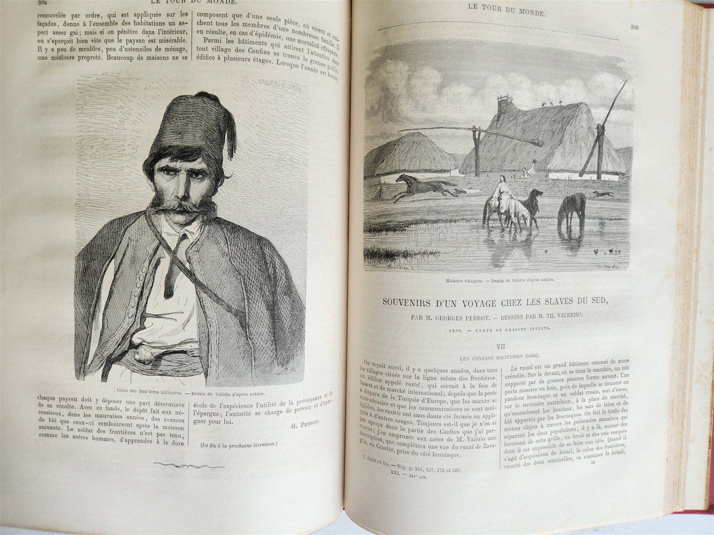 1870 HISTORY of VOYAGES ILLUSTRATED antique CROATIA BOSNIA INDIA FLORIDA AFRICA