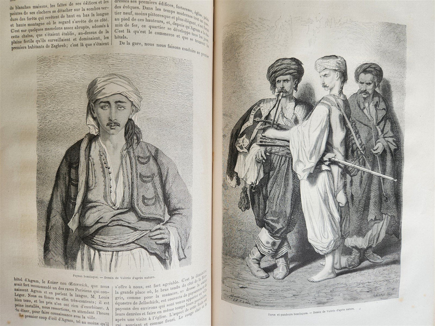 1870 HISTORY of VOYAGES ILLUSTRATED antique CROATIA BOSNIA INDIA FLORIDA AFRICA