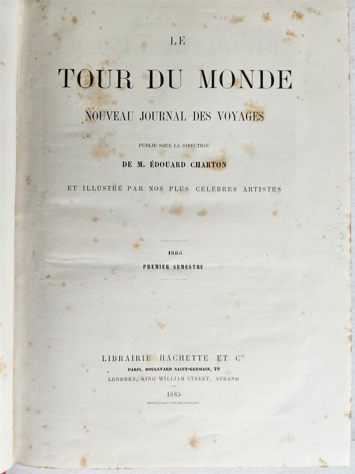 1885 HISTORY of VOYAGES ILLUSTRATED antique CHILE TUNISIA POLYNESIA INDIA